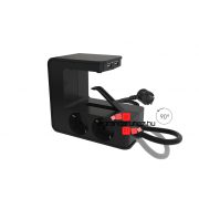   Legrand Asztalra rögzíthető elosztó 4x2P+F, 2xUSB-A, fekete, Legrand 694812