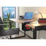 Legrand Asztalra rögzíthető elosztó 4x2P+F, 2xUSB-A, fekete, Legrand 694812