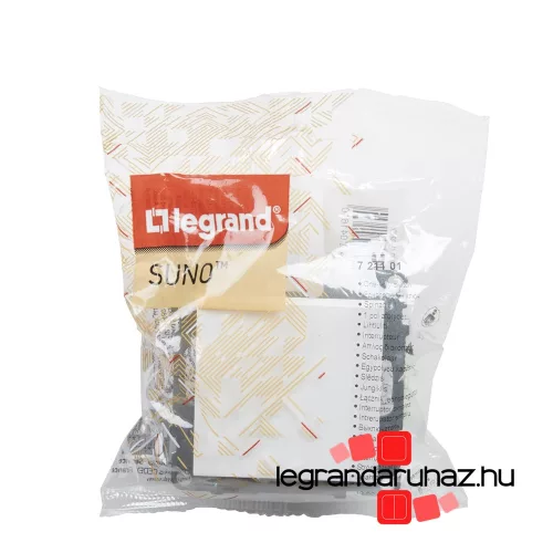 Legrand Suno egypólusú kapcsoló 10 AX fehér, Legrand 721101