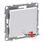 Legrand Suno egypólusú nyomó csengőjellel fehér, Legrand 721113
