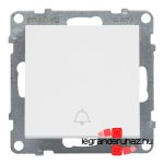 Legrand Suno egypólusú nyomó csengőjellel fehér, Legrand 721113