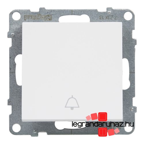 Legrand Suno egypólusú nyomó csengőjellel fehér, Legrand 721113