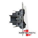 Legrand Suno egypólusú nyomó csengőjellel fehér, Legrand 721113