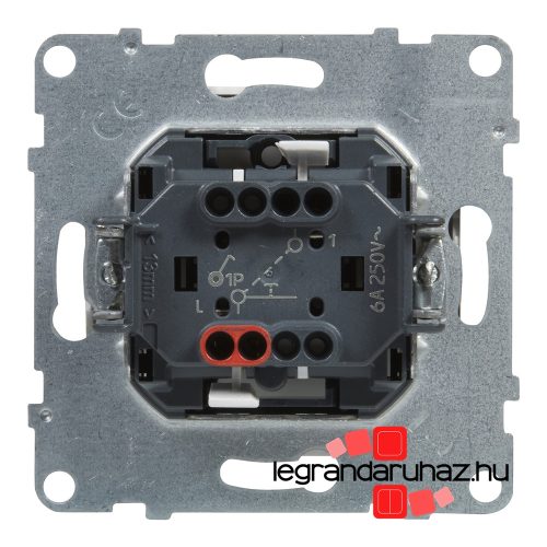 Legrand Suno egypólusú nyomó csengőjellel fehér, Legrand 721113