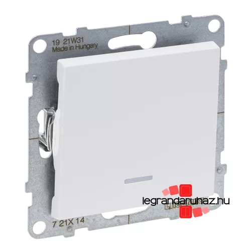 Legrand Suno egypólusú kapcsoló ellenőrzőfénnyel 16 AX fehér, IP44, Legrand 721114IP44