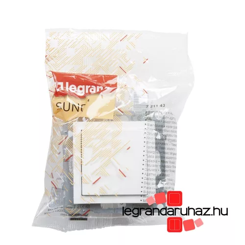 Legrand Suno vakfedél Program Mosaic adapterrel, fehér, Legrand 721143