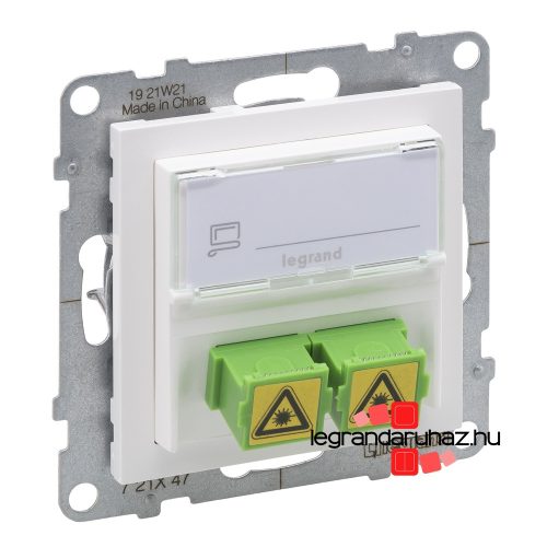 Legrand Suno SC/APC  optikai csatlakozóaljzat fehér, Legrand 721147