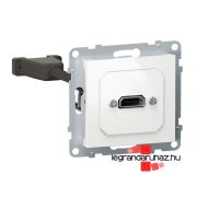   Legrand Suno elővezetékelt HDMI 1.4 típusú csatlakozóaljzat, fehér, Legrand 721149