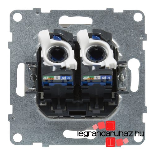 Legrand Suno 2xRJ45 Cat. 6 UTP csatlakozóaljzat fehér, Legrand 721153