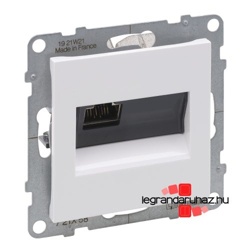 Legrand Suno 1xRJ45 Cat. 6A STP csatlakozóaljzat fehér, Legrand 721158