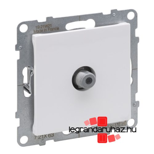 Legrand Suno TV "F" típusú TV aljzat végzáró fehér, Legrand 721163