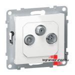 Legrand Suno TV-Rádió-SAT aljzat, csillagpontos, 1,5 dB fehér, Legrand 721167