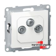   Legrand Suno TV-Rádió-SAT aljzat, csillagpontos, 1,5 dB fehér, Legrand 721167