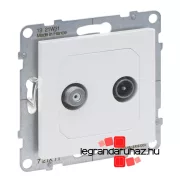   Legrand Suno TV-SAT csatlakozóaljzat, fehér, Legrand 721171