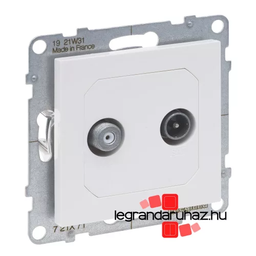Legrand Suno TV-SAT csatlakozóaljzat, fehér, Legrand 721171
