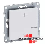   Legrand Suno nyomógombos fényerőszabályzó 125W, 2 vezetékes, fehér, Legrand 721178A