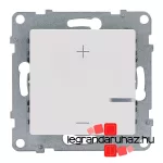 Legrand Suno nyomógombos fényerőszabályzó 125W, 2 vezetékes, fehér, Legrand 721178A