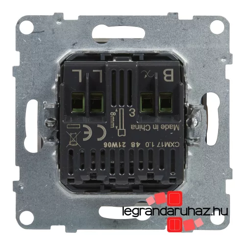 Legrand Suno forgatógombos fényerőszabályzó, 2 vezetékes fehér, Legrand 721179