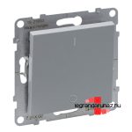 Legrand Suno kétpólusú kapcsoló 10 AX alumínium, Legrand 721302