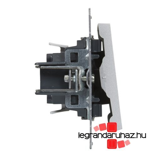Legrand Suno kétpólusú kapcsoló 10 AX alumínium, Legrand 721302