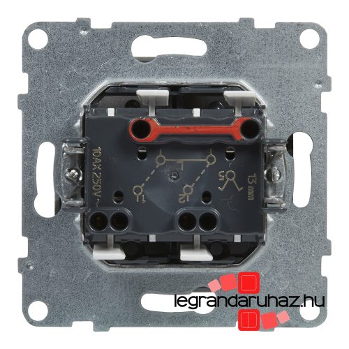 Legrand Suno csillárkapcsoló 10 AX alumínium, Legrand 721305