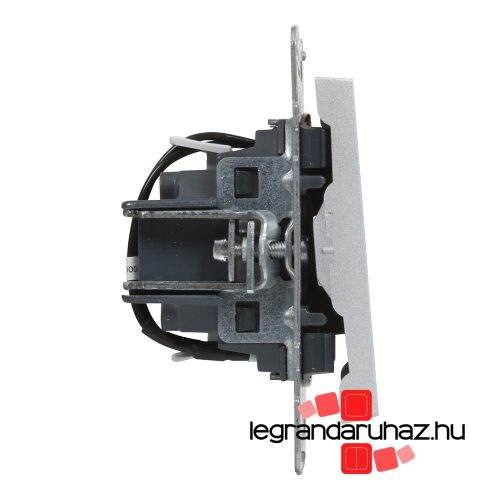 Legrand Suno váltókapcsoló jelzőfénnyel 10 AX alumínium, Legrand 721316