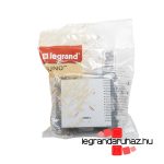 Legrand Suno váltókapcsoló jelzőfénnyel 10 AX alumínium, Legrand 721316