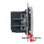 Legrand Suno töltőaljzat kettős USB C-típusú csatlakozóval, alumínium, Legrand 721331