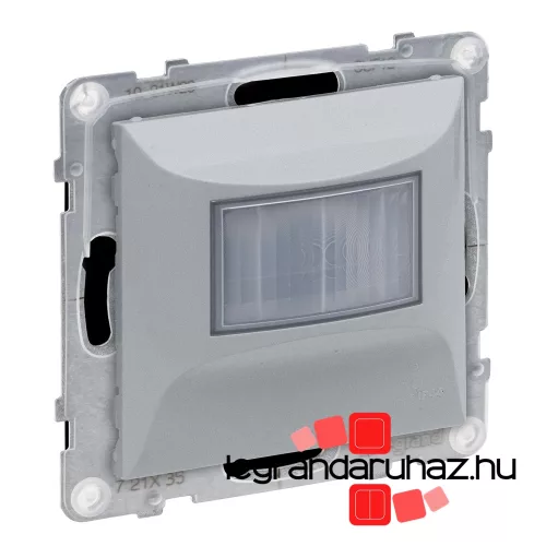 Legrand Suno IP44 mozgásérzékelős (PIR) kapcsoló, 100 W LED, 2 vezetékes, alumínium, Legrand 721335A