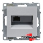 Legrand Suno 1xRJ45 Cat. 6 UTP csatlakozóaljzat alumínium, Legrand 721352