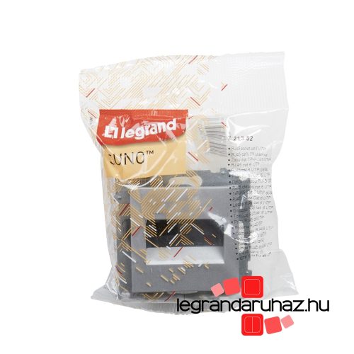 Legrand Suno 1xRJ45 Cat. 6 UTP csatlakozóaljzat alumínium, Legrand 721352
