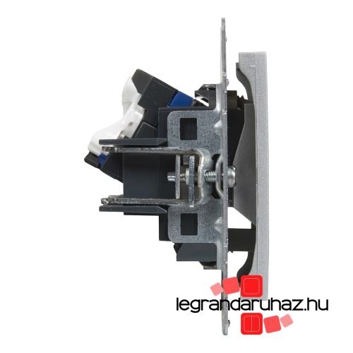 Legrand Suno 2xRJ45 Cat. 6 UTP csatlakozóaljzat alumínium, Legrand 721353