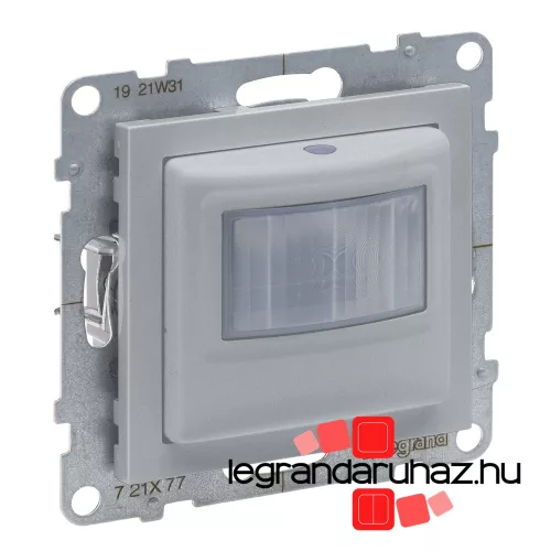 Legrand Suno mozgásérzékelős (PIR) kapcsoló, 500 W LED, 3 vezetékes, alumínium, Legrand 721377A
