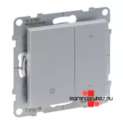   Legrand Suno nyomógombos fényerőszabályzó, 2 vezetékes alumínium, Legrand 721378