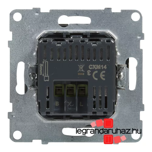 Legrand Suno nyomógombos fényerőszabályzó, 2 vezetékes alumínium, Legrand 721378