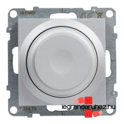 Legrand Suno forgatógombos fényerőszabályzó, 2 vezetékes alumínium, Legrand 721379