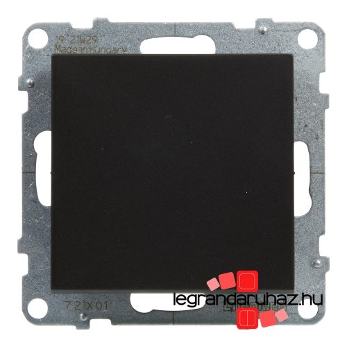 Legrand Suno egypólusú kapcsoló 10 AX fekete, Legrand 721401