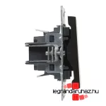 Legrand Suno kétpólusú kapcsoló 10 AX fekete, Legrand 721402