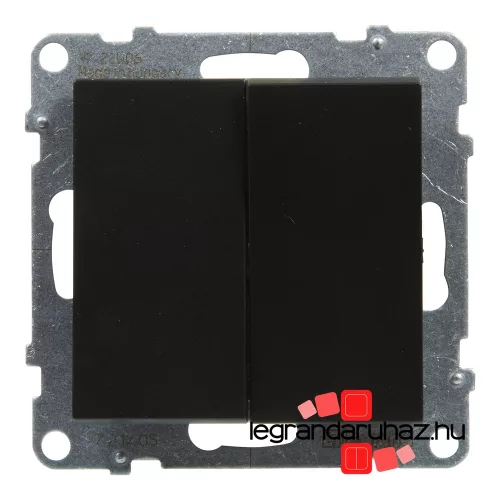Legrand Suno csillárkapcsoló 10 AX fekete, Legrand 721405