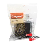 Legrand Suno csillárkapcsoló 10 AX fekete, Legrand 721405