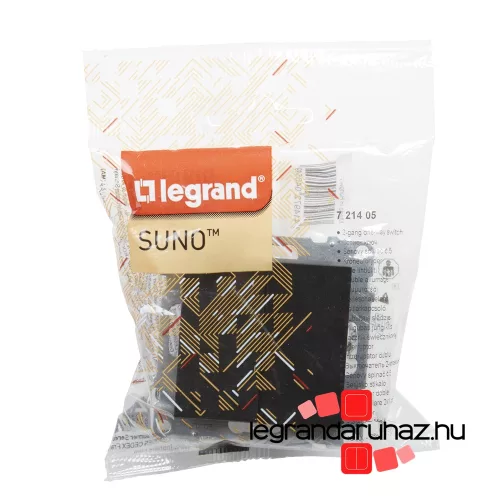 Legrand Suno csillárkapcsoló 10 AX fekete, Legrand 721405