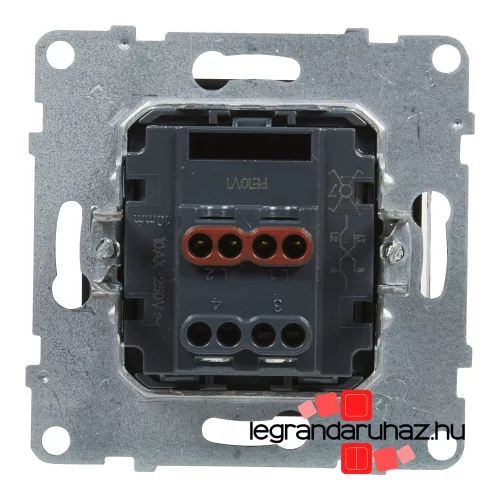 Legrand Suno keresztkapcsoló 10 AX fekete, Legrand 721407