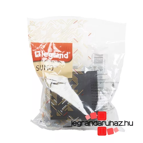 Legrand Suno keresztkapcsoló 10 AX fekete, Legrand 721407