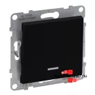   Legrand Suno egypólusú kapcsoló jelzőfénnyel 10 AX fekete, Legrand 721411