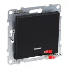   Legrand Suno egypólusú kapcsoló ellenőrzőfénnyel 10 AX fekete, Legrand 721414