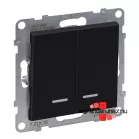   Legrand Suno csillárkapcsoló jelzőfénnyel 10 AX fekete, Legrand 721415