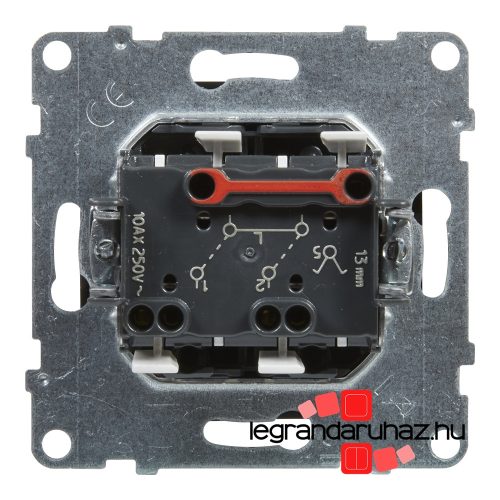 Legrand Suno csillárkapcsoló jelzőfénnyel 10 AX fekete, Legrand 721415