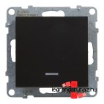 Legrand Suno váltókapcsoló jelzőfénnyel 10 AX fekete, Legrand 721416