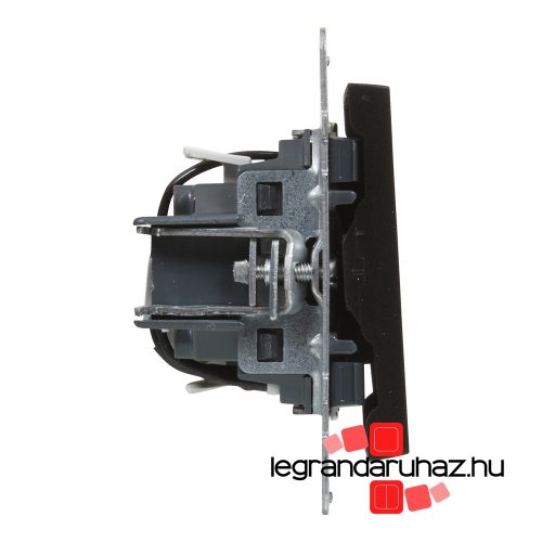 Legrand Suno váltókapcsoló jelzőfénnyel 10 AX fekete, Legrand 721416