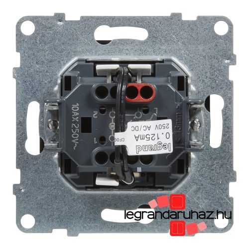 Legrand Suno váltókapcsoló jelzőfénnyel 10 AX fekete, Legrand 721416